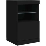  Komoda s LED svjetlima crna 162 x 37 x 67 cm | shoptok.hr