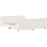 vidaXL Posteljni okvir brez vzmetnice bel 140x200 cm trdna borovina | Shoptok.si