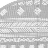 Vanjski tepih ARAKIL sivi Ø120 cm PP | shoptok.hr