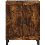  Visoka komoda dimljeni hrast 69 5x34x180 cm konstruiranog drva | shoptok.hr