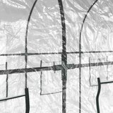  Staklenik prozirni 160x400x190 cm PVC i čelik obložen prahom | shoptok.hr