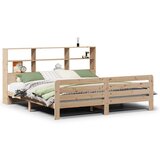 Maison Chic Posteljni okvir - Dvoposteljna postelja - Zakonska postelja brez vzmetnice 180x200 cm trdna borovina-J3402, (21762726) | Shoptok.si