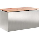  Vrtna klupa Srebrno 80 x 40 x 43 cm Nehrđajući čelik | shoptok.hr