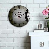 Wallity 3030MS-040 multicolor decorative mdf clock cene
