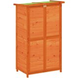  Vrtno spremište za alat smeđe 83x57x140 cm od masivne borovine | shoptok.hr