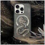 NIMMY DRAGON maskica kompatibilna s MagSafeom za iPhone 16 Pro Max siva | shoptok.hr
