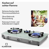 Klarstein Barzona 3 plinski štedilnik za kampiranje, bele barve (3 x gorilnik) - | Shoptok.si