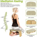 IPEB zložljiva meditacijska klop iz bambusa z blazino | Shoptok.si