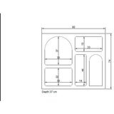 Hanah home komoda liva 80 anthracite