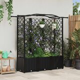  Povišeni krevet s mrežom i krovom Crna 163 x 40 x 141 cm PP | shoptok.hr