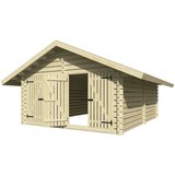 Male kuće Drveno spremište TOBIAS 20M2 418 × 508 cm – bez završnog krovnog pokrova | shoptok.hr
