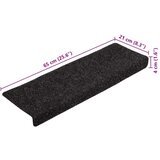 Prostirke za stepenice samoljepljive 20 kom crne 65x21x4 cm | shoptok.hr