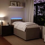  Box spring krevet s madracem svjetlosivi 100x200 cm baršunasti | shoptok.hr