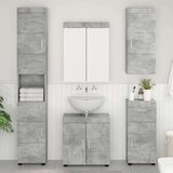  Kopalna stenska omarica TULUM Betonsko siva 37 x 24,5 x 86 cm, (5000157270) | Shoptok.si