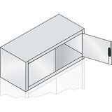 C+P zgornja omarica s krilnimi vrati acurado, vxšxg 500 x 1200 x 500 mm, svetlo siva | Shoptok.si