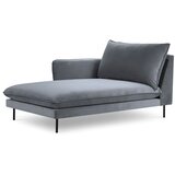 Cosmopolitan Design siv žametni ležalnik Vienna, levi vogal Cene