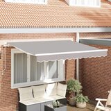  Skrovita tenda Svijetlo siva 350 x 200 cm tkanina | shoptok.hr