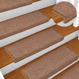  Prostirke za stepenice 30 kom 65x21x4 cm smeđe pravokutne rubove | shoptok.hr