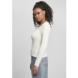Urban Classics Ladies Wide Neckline Sweater Whitesand | Shoptok.si