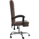  Uredski naslonjač od umjetne kože smeđi | shoptok.hr