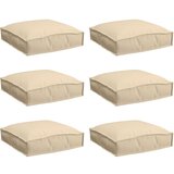 Vanjski Blazine za palete za sedež 6 kosov Bež 40x40x8 cm Oxford tkanina, (22066968) | Shoptok.si