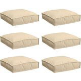 Vanjski jastučić Set od 6 Bež Poliester 40 x 40 x 8 cm | shoptok.hr