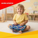 Kruzzel senzorna knjiga od filca s 7 aktivnosti, plava | shoptok.hr