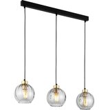 Luster na sajli DEVI 3xE27/15W/230V crna/zadimljena | Eponuda.com
