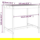  Vrtni stol 121 x 82 5 x 110 cm od masivne duglazije | shoptok.hr