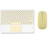 INF Bluetooth tipkovnica z okroglimi tipkami in sledilno ploščico + Bluetooth miška Yellow, (5000130762) Cene