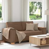 vidaXL Dvosed rjav 140 cm blago | Shoptok.si