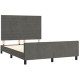  Okvir kreveta bez madraca tamnosivi 140 x 200 cm baršunasti | Eponuda.com