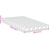 vidaXL Madraci Bijelo 160 x 80 cm 100% poliester | shoptok.hr