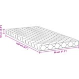 vidaXL Vzmetnice Bela 160 x 80 cm 100% poliester | Shoptok.si