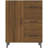  Komoda boja smeđeg hrasta 69,5x34x90 cm od konstruiranog drva | shoptok.hr