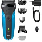 Braun brijac Serija 3 310BT s nastavkom za trimovanje brade za mokru ili suhu upotrebu, plava. | shoptok.hr