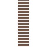 vidaXL Zebra zavesa rjava 55x200 cm širina blaga 50,9 cm poliester, (5000298348) | Shoptok.si