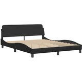  Okvir za krevet Viana bez madraca crni 160x200 cm od umjetne kože | shoptok.hr