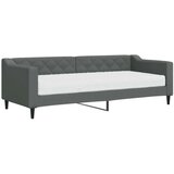 vidaXL Dnevna postelja z vzmetnico temno siva 80x200 cm blag | Shoptok.si