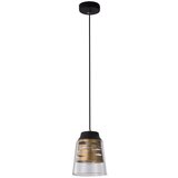 Candellux Lighting Crna visilica sa staklenim sjenilom Fresno - Cijene