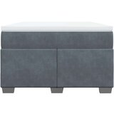 Box spring krevet s madracem tamnosivi 120 x 200 cm baršunasti | shoptok.hr