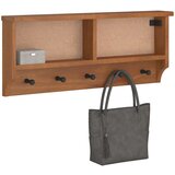 vidaXL Stenski obešalnik za plašče "SANDNES" 87x12x35 cm les borovega | Shoptok.si