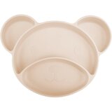 Canpol Bear deljeni krožnik s priseskom Beige 1 kos | Shoptok.si