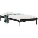 vidaXL Okvir za krevet crni 90 x 190 cm od konstruiranog drvo i metal Cijene