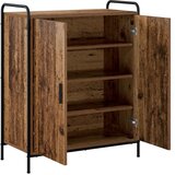  Ormar za cipele 76 x 36 5 x 93 cm Konstruirano drvo Staro drvo - Staro drvo 76 x 36 5 x 93 cm 4 etaže s vratima | shoptok.hr