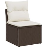  9 Delni Vrtni Kavč Set z Blazinami Rjav Poli Ratan, (22090997) | Shoptok.si