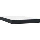 vidaXL Box spring postelja z vzmetnico črna 160x210 cm žamet | Shoptok.si