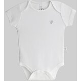 KEIKO Bodi za bebe kratkih rukava Haukea, Beli Cene