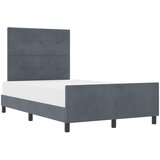  s opruga kutije Tamno siva 120 x 200 cm Baršun | shoptok.hr
