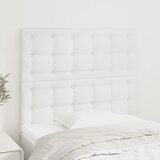  Uzglavlje Bijelo 90x5x118/128 cm Imitacija kože | shoptok.hr